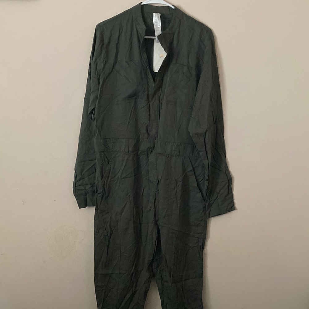 Fabletics Olive Utility Jumpsuit